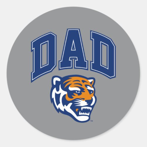 University of Memphis Dad Classic Round Sticker
