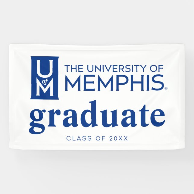 University of Memphis Formal Academic Logo Banner (Horizontal)