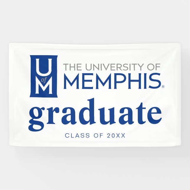 University of Memphis Formal Academic Logo Banner (Horizontal)