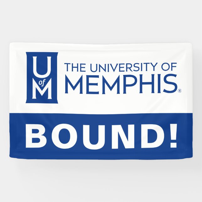 University of Memphis Formal Academic Logo Banner (Horizontal)