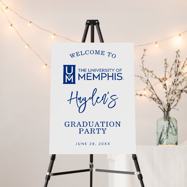 University of Memphis Formal Academic Logo Foam Board (In Situ (Stand))