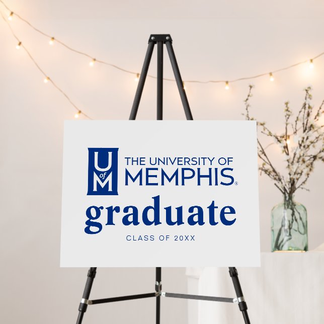 University of Memphis Formal Academic Logo Foam Board (In Situ (Stand))