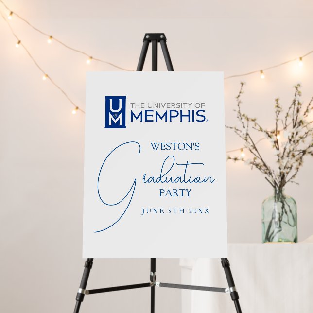University of Memphis Formal Academic Logo Foam Board (In Situ (Stand))