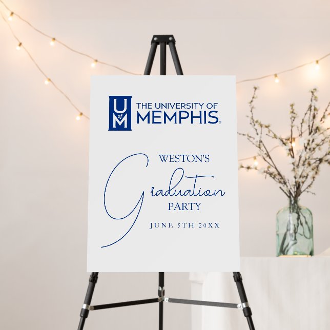 University of Memphis Formal Academic Logo Foam Board (In Situ (Stand))