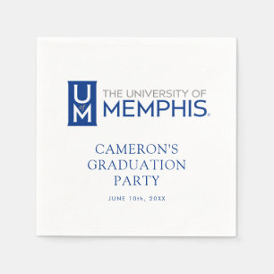 University of Memphis Formal Academic Logo Napkins