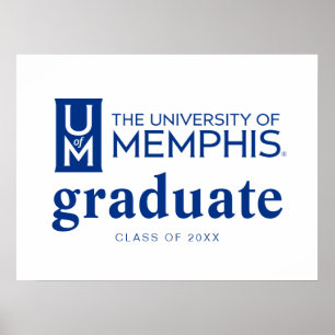 University of Memphis Formal Academic Logo Poster