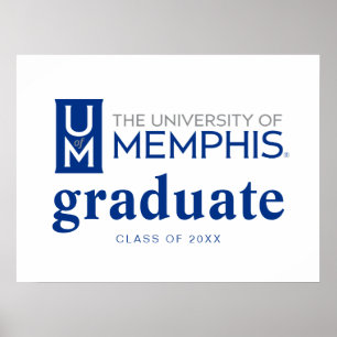 University of Memphis Formal Academic Logo Poster