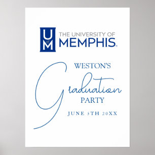 University of Memphis Formal Academic Logo Poster