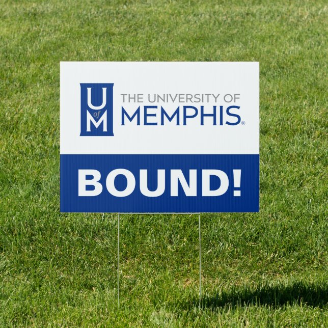 University of Memphis Formal Academic Logo Sign (Insitu)