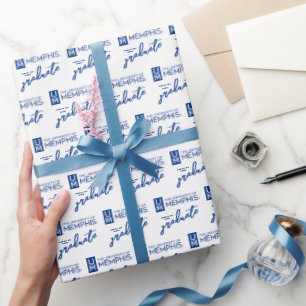 University of Memphis Formal Academic Logo Wrapping Paper