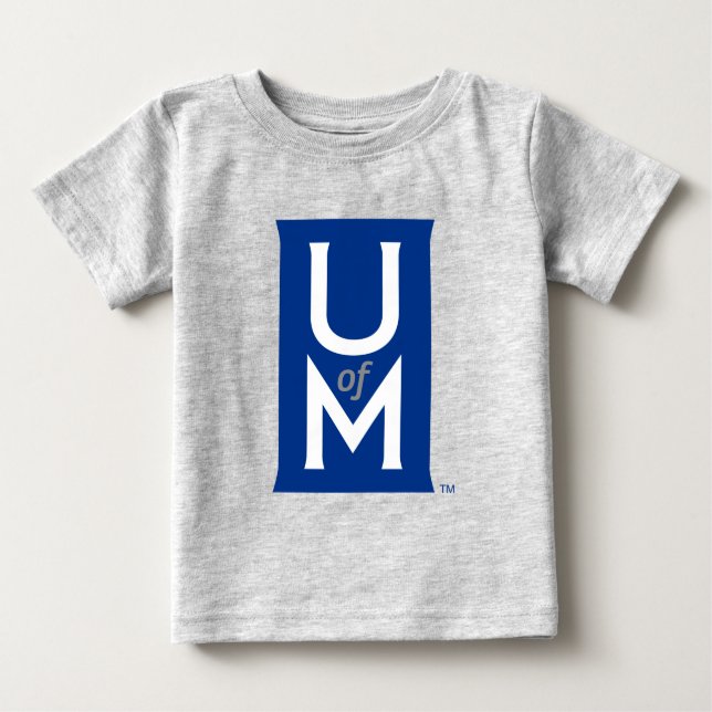 University of Memphis Formal UofM Monogram Baby T-Shirt (Front)