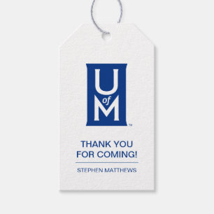 University of Memphis Formal UofM Monogram Gift Tags