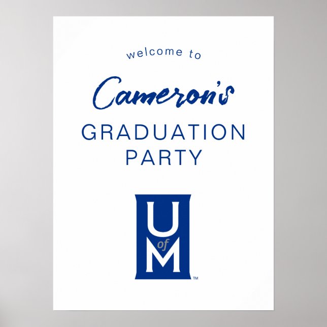 University of Memphis Formal UofM Monogram Poster (Front)