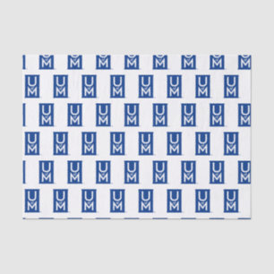 University of Memphis Formal UofM Monogram Tissue Paper