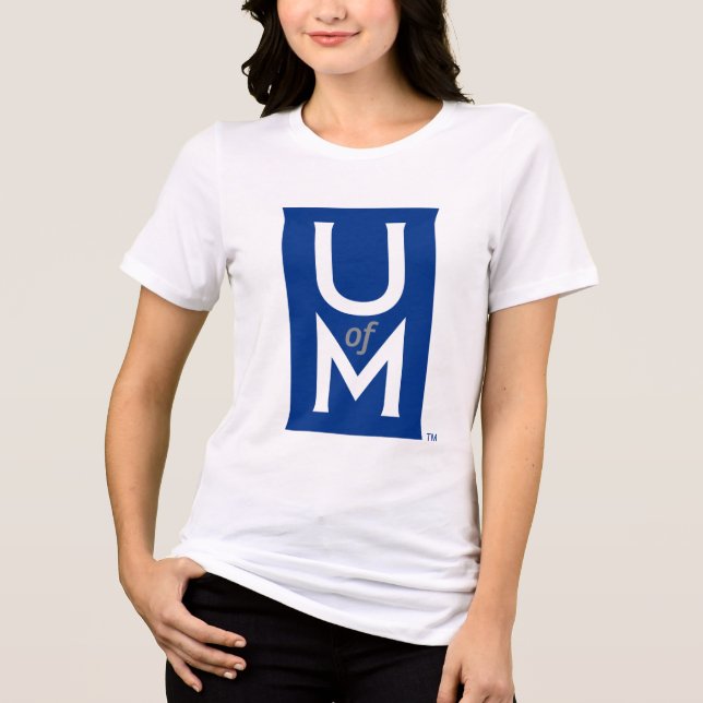 University of Memphis Formal UofM Monogram Tri-Blend Shirt (Front)