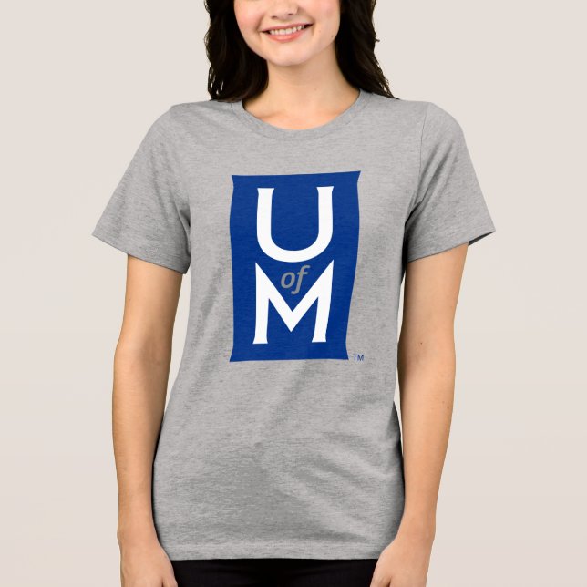University of Memphis Formal UofM Monogram Tri-Blend Shirt (Front)