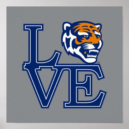 University of Memphis Love Poster