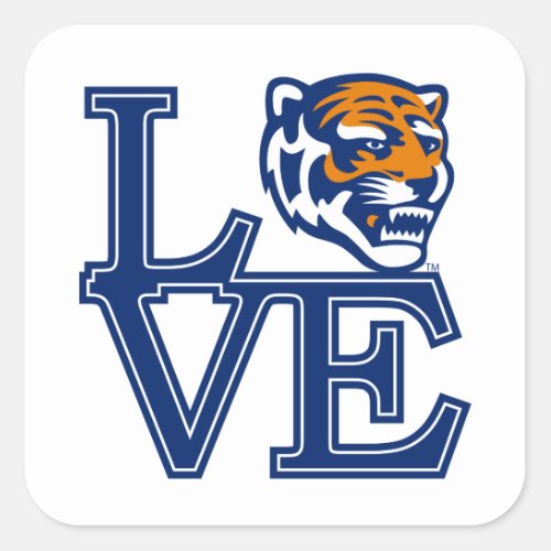 University of Memphis Love Square Sticker