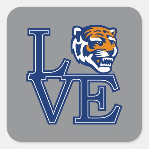 University of Memphis Love Square Sticker