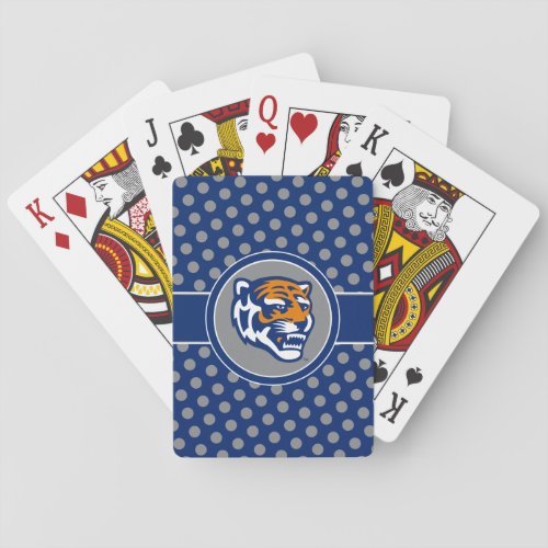 University of Memphis Polka Dot Pattern Playing Cards