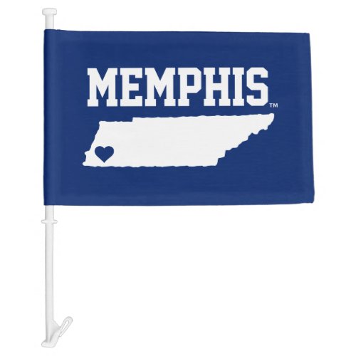 University of Memphis State Love Car Flag