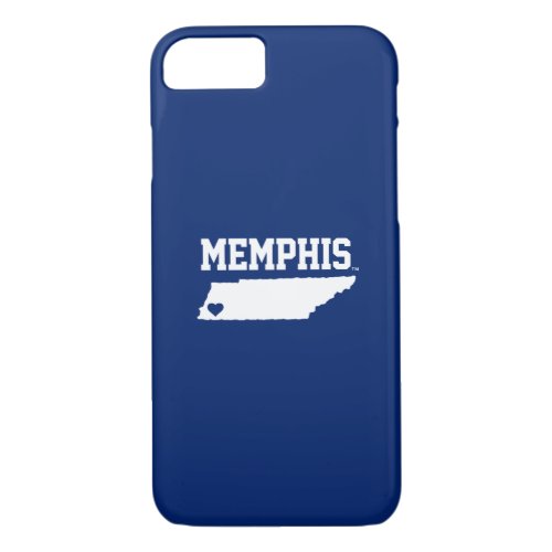 University of Memphis State Love iPhone 87 Case