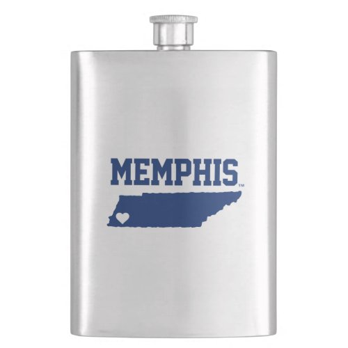 University of Memphis State Love Flask