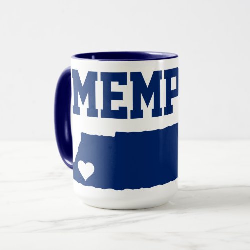 University of Memphis State Love Mug