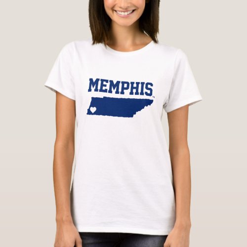 University of Memphis State Love T_Shirt