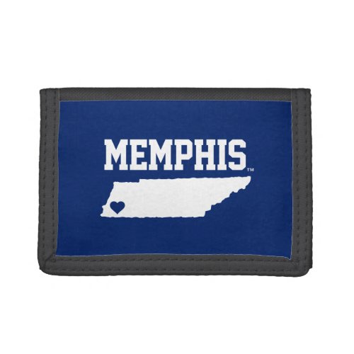 University of Memphis State Love Trifold Wallet