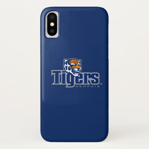 University of Memphis Tigers Carbon Fiber iPhone X Case