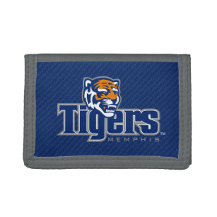 University of Memphis Tigers Carbon Fiber Trifold Wallet