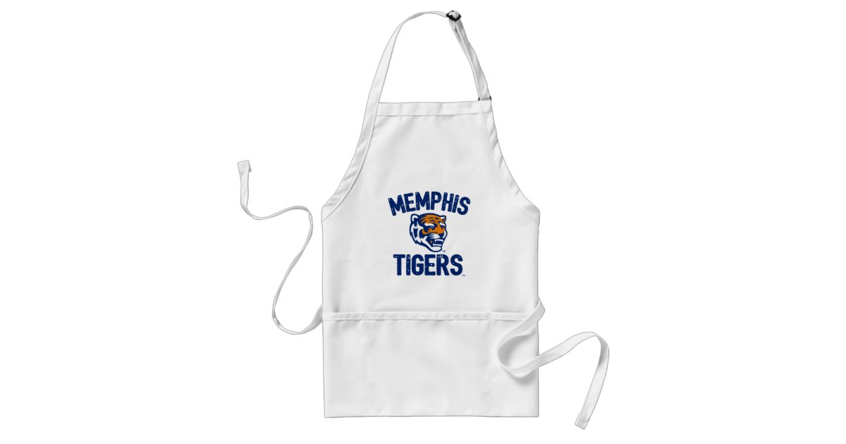 University Of Memphis Tigers Distressed Adult Apron Zazzle Com