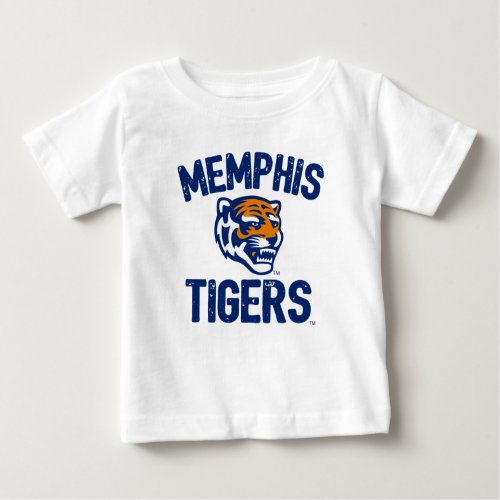 University of Memphis Tigers Distressed Baby T_Shirt