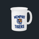 University of Memphis Tigers Distressed Beverage Pitcher<br><div class="desc">Check out these new University of Memphis designs! Show off your U of M pride with these new Memphis State products. These make perfect gifts for the Tiger student, alumni, family, friend or fan in your life. All of these Zazzle products are customizable with your name, class year, or club....</div>
