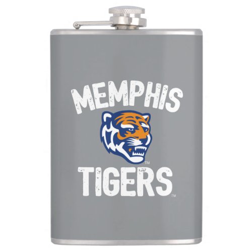 University of Memphis Tigers Distressed Flask