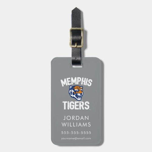 University of Memphis Tigers Distressed Luggage Tag