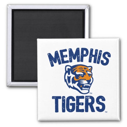 University of Memphis Tigers Distressed Magnet