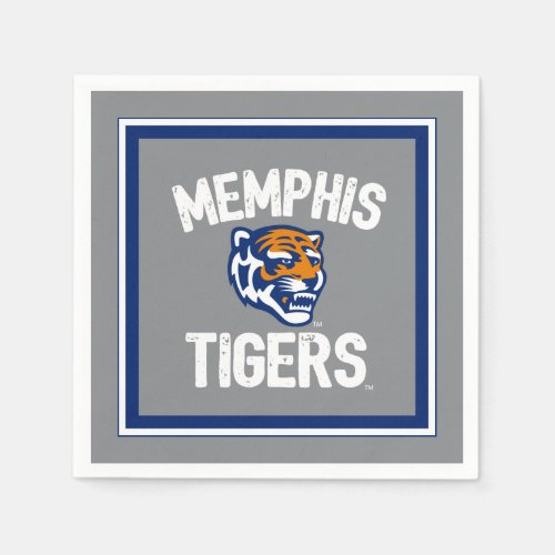 University of Memphis Tigers Distressed Napkins