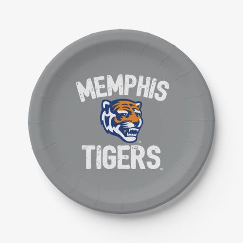 University of Memphis Tigers Distressed Paper Plates