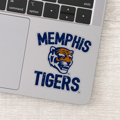 University of Memphis Tigers Distressed Sticker