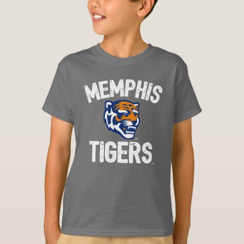 University of Memphis Tigers Distressed T_Shirt