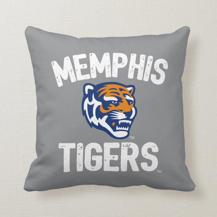 University of Memphis Tigers Distressed Throw Pillow | Zazzle.com