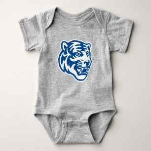 University of Memphis Tigers Mascot Head Logo Baby Bodysuit