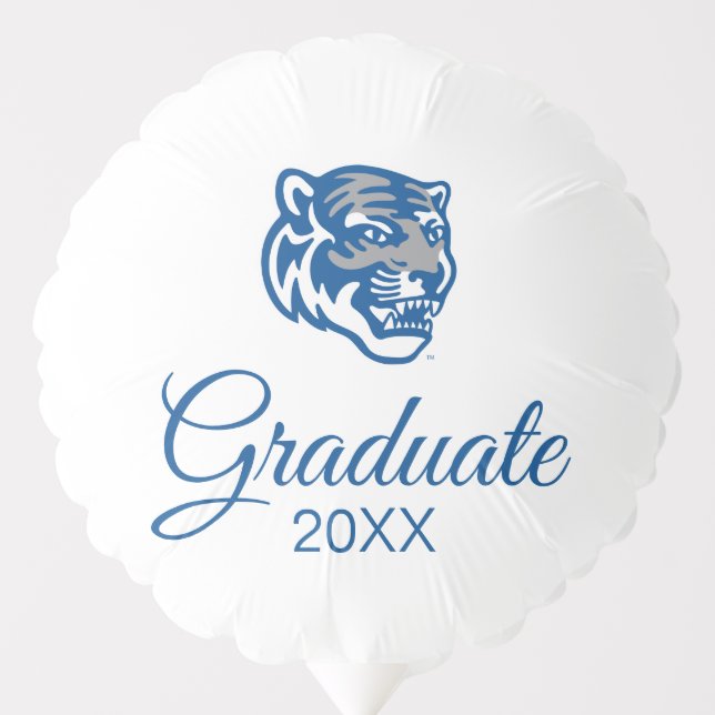 University of Memphis Tigers Mascot Head Logo Balloon (Front)