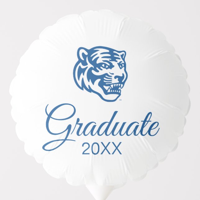 University of Memphis Tigers Mascot Head Logo Balloon (Front)