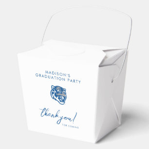 University of Memphis Tigers Mascot Head Logo Favor Boxes