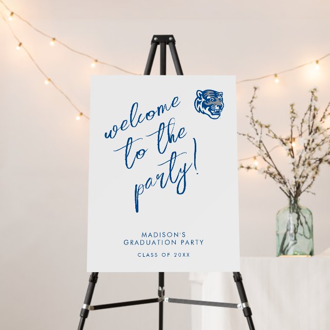 University of Memphis Tigers Mascot Head Logo Foam Board (In Situ (Stand))
