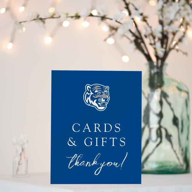 University of Memphis Tigers Mascot Head Logo Foam Board (In Situ (Wedding))