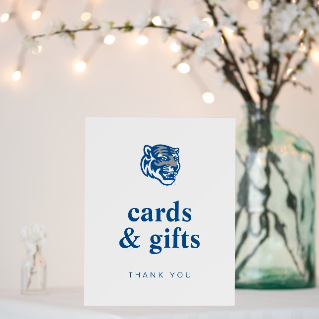 University of Memphis Tigers Mascot Head Logo Foam Board (In Situ (Wedding))